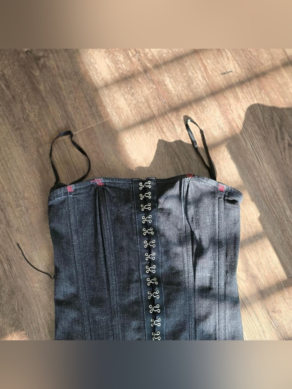 TRIPP NYC BLACK DENIM CORSET